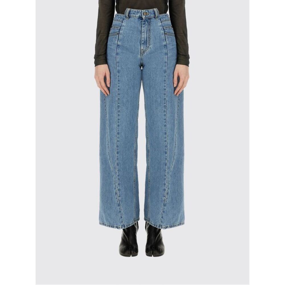 Maison Margiela Jeans Woman Gnawed Blue